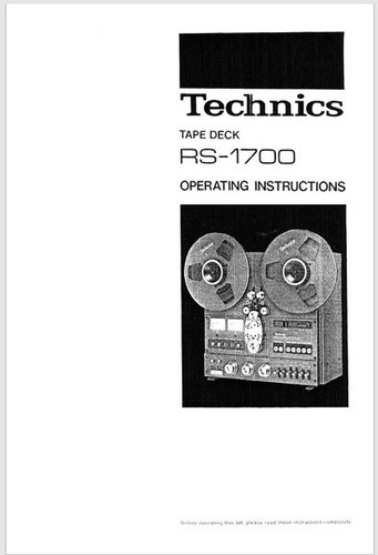 Technics 1700 reel - to,