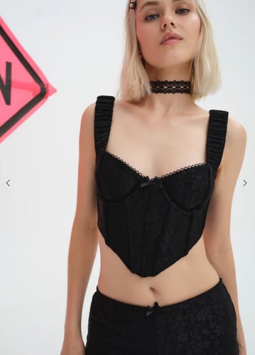 Top corsetto nero nara nuovo - corsetto,