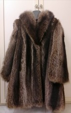 Pelliccia vintage di vera marmotta canadese anni '90