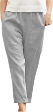 Donna Pantaloni Cotone Estivi