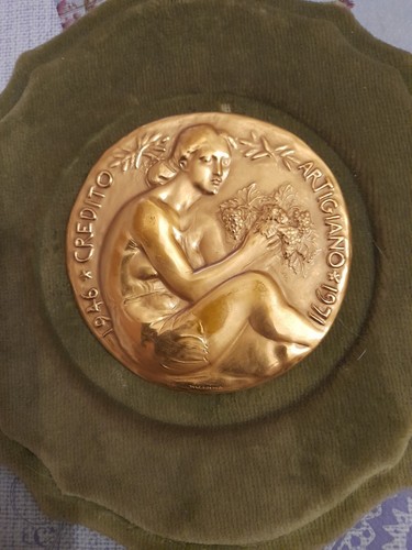 Scultura medaglia bronzo - scultura,