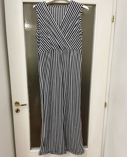 Tuta elegante jumpsuit righe - a,