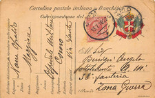 14-6C) WW1 FRANCHIGIA 38 FANTERIA ZONA GUERRA 1916 OSPEDALE MILITARE ( COMO ? )