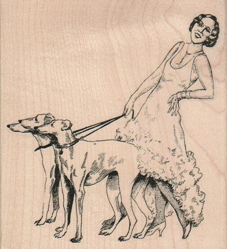 Lady with dog - lady, 3