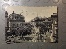 CARTOLINA ROMA VIA VITTORIO VENETO ANIMATA AUTO EPOCA VIAGGIATA 1954