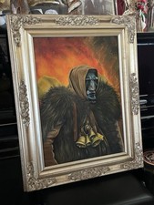 Quadro Dipinto Mamuthones Sardegna Olio Su Tela