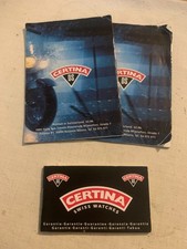 CERTINA DS Garanzia libretto anni 90 timbrata Mai usata 2 libretti collezione DS