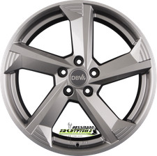 DBV Torino III hyper argento lucido 8x18 ET30 - LK5/112 ML70.1 cerchio alluminio