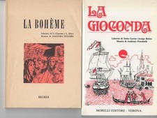 CINQUE LIBRETTI D'OPERA, VERDI, PUCCINI E PONCHIELLI VEDI DETTAGLIO