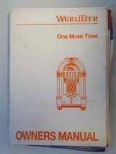 MANUALE ISTRUZIONI JUKEBOX JUKE-BOX ARCADE - WURLITZER ONE MORE TIME OWNERS MAN.