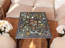 Quadrato Marmo Inserto Caffè