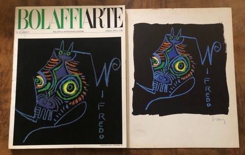 Wifredo lam bolaffi firmato - lam,