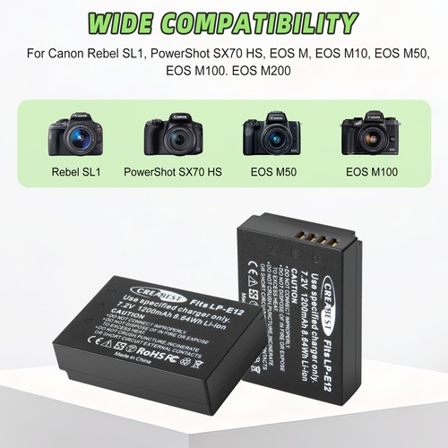 Pezzi batteria e12 - pezzi, lp-e12