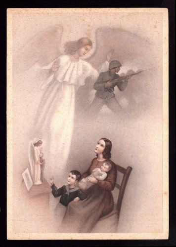 cartolina/santino-MILITARE-ANG