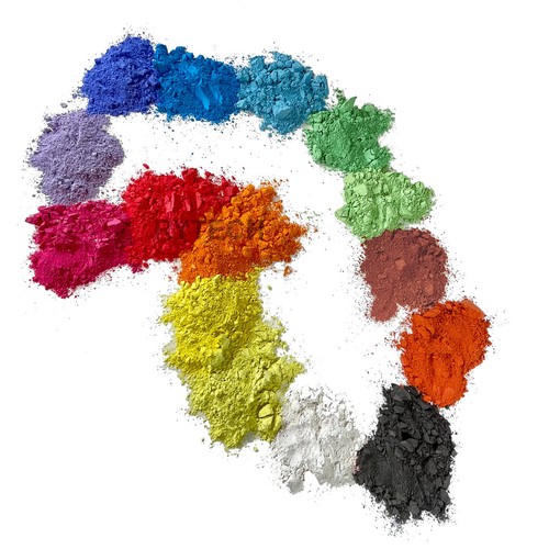 Vernice polvere colore - a, scola