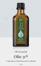 Olio 31 just L'unico Originale Nuovo 75ml Raffreddori, mal di testa ecc
