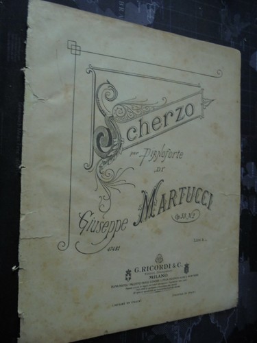 Martucci scherzo per - martucci, g.;