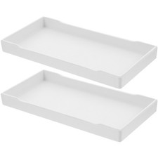  2 Pcs Vassoio Torta Rettangolare Per Torte Piatto Di Frutta Da Tè