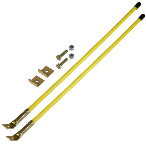 Snow plow blade guide markers - snow,