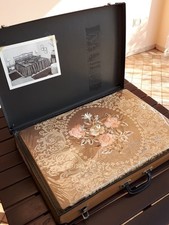Copriletto di pregio vintage Floriana in valigetta corredo anni 60 MAI APERTO
