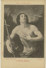 TORINO -GALLERIA REALE -S. GIOVANNI BATTISTA -GUIDO RENI CARTOLINA D'EPOCA