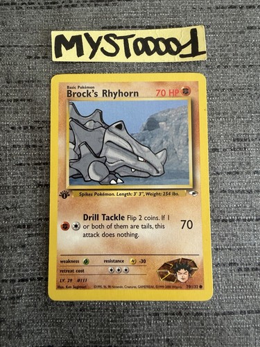 Carte pokémon brock - pokémon, brock’s