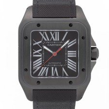 Orologio Cartier Santos 100 LM carbonio WSSA0006 scatola/carta