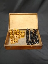 ANTICHI  SCACCHI IN LEGNO FATTI A MANO CON SCATOLA LEGNO