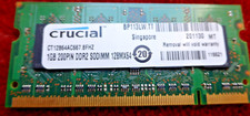 2 x Crucial 1 GB