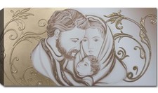 Quadri Moderni Solo Stampa su tela cm 50X100 Capezzali Sacra Famiglia