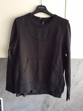NEIL BARRETT MAGLIA DOPPIA UOMO TG. L (VESTE UNA TG. M) COLORE NERO IN COTONE