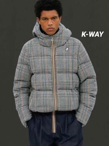 Piumino lana way glen check - k-way,