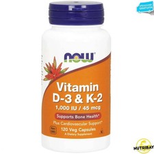 NOW FOODS VITAMIN D-3 & K-2