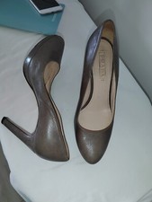 Prada scarpe donna 39,5 di pelle colore tortora décolleté