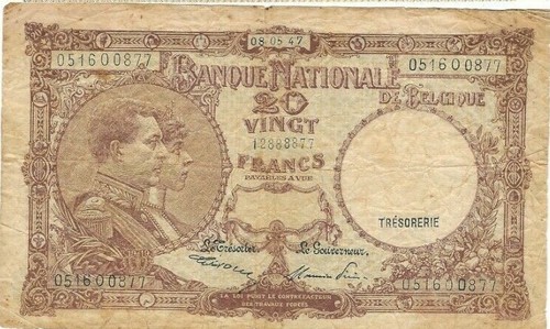 Belgio franchi 1947 - belgio,