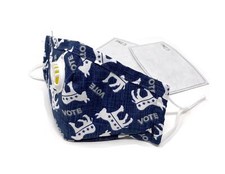 Maskara by BengC Voto Democratico Maschera Viso ADULTO Respirazione Asino Ventilazione + 2 Filtri