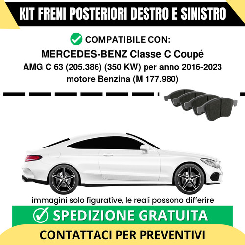 Pastiglie freno posteriori - pastiglie,