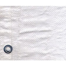 RETE DI PROTEZIONE PER PONTEGGI mt 1,8 x 10 - in bandelle bianche- 15 rotolo ...