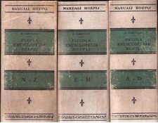 Piccola Enciclopedia Hoepli-3  volumi- Manuali Hoepli ( rif. 17605 )