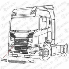 Griglietta superiore destra Scania SERIE R '2017 R500 EURO 6  SERIE S '2017 S580