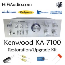 Kenwood KA-7100 ricostruzione restauro recap service kit riparazione filtro condensatore