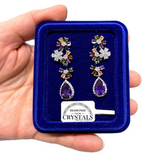 Orecchini Fiori Goccia pl. Oro