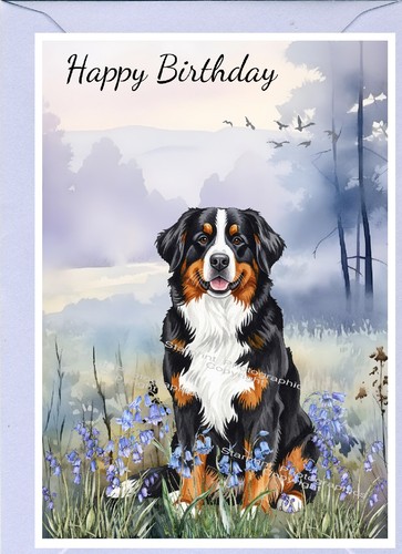 Biglietto compleanno bernese - biglietto,