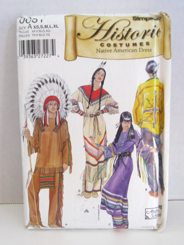 Simplicity 0661 costume - simplicity, nativo