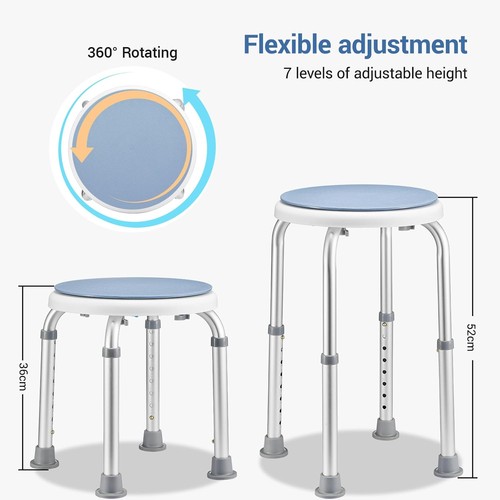 Sgabello doccia girevole 360°