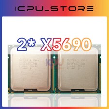 2PCS Intel Xeon X5690 3.46GHz