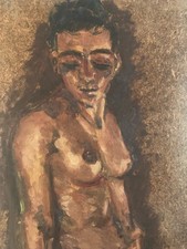 Pittura Donna Nudo 1980 Nuda