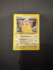 Pikachu Pokemon Set Base 58/102 ITA 1 Prima Edizione Card