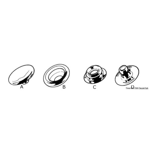 Osculati stainless snap - osculati, d