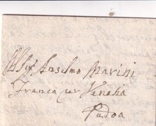 XX175-REP. DI VENEZIA-LETTERA DA TREVISO A PADOVA